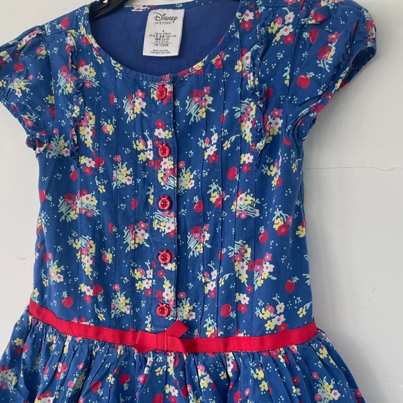 Disney Store Size 4 Snow White Theme Dress Floral with Character Print - Picture 12 of 16